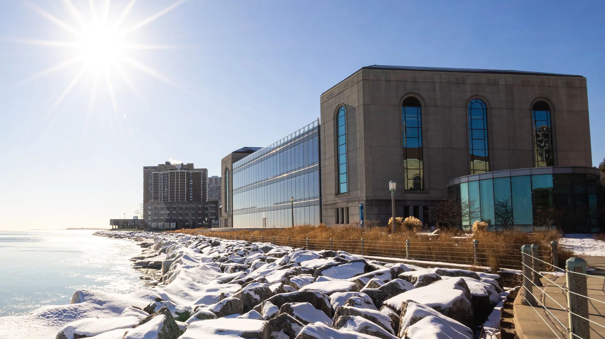 Loyola University Chicago lakeshore campus along Lake Michigan